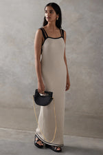 Waffle Knit Dress - Clay