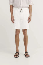 Cotton Linen Shorts - White