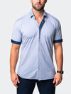 Printed Performance Short Sleeve Shirt - Light Blue