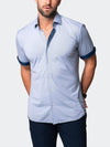 Printed Performance Short Sleeve Shirt - Light Blue