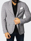 Unconstructed Stretch Blazer - Grey/Purple