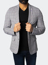 Unconstructed Stretch Blazer - Grey/Purple