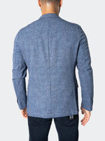 Unconstructed Stretch Blazer - Slate Blue