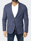 Unconstructed Stretch Blazer - Slub Blue