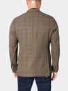 Unconstructed Stretch Square Blazer - Brown