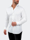 Soft Performance Stretch Long Sleeve Shirt - White