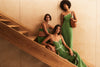 Single Shoulder Cupro Dress - Matcha - PRE ORDER