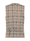 Wool Check Vest - Sand