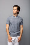 Johnny Collar Knit Polo - Navy