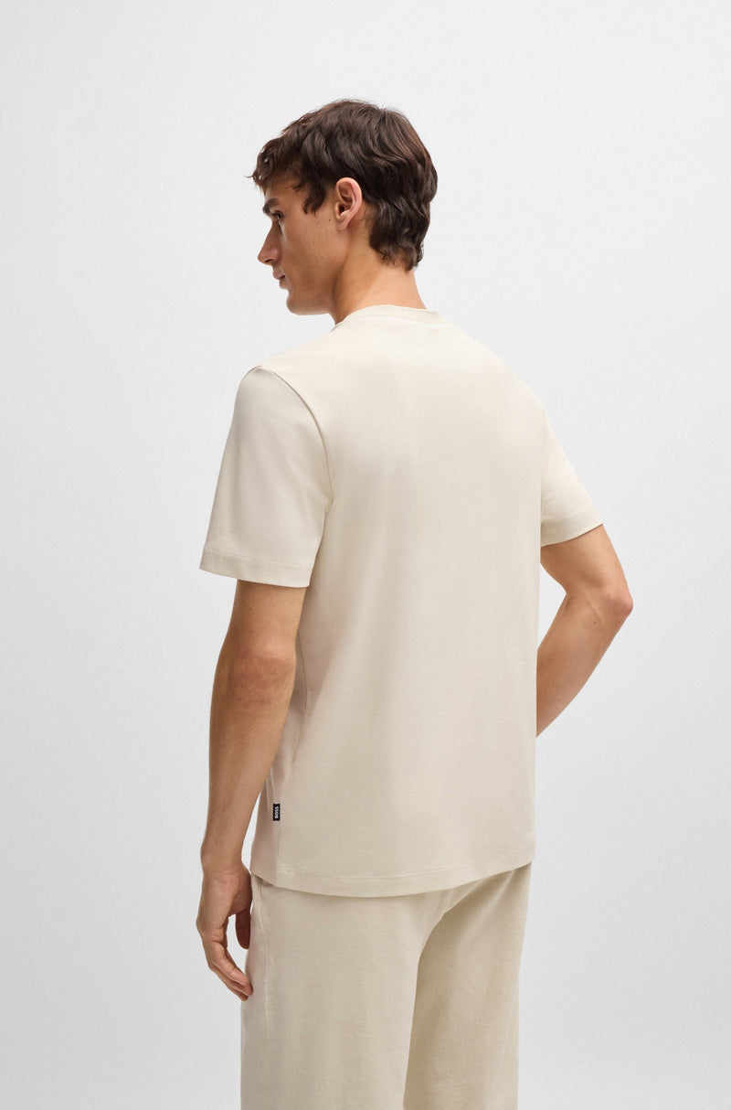 Colorblock Collar T-Shirt - Off White