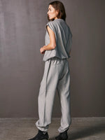 Vita Striped Trousers - Black Mix