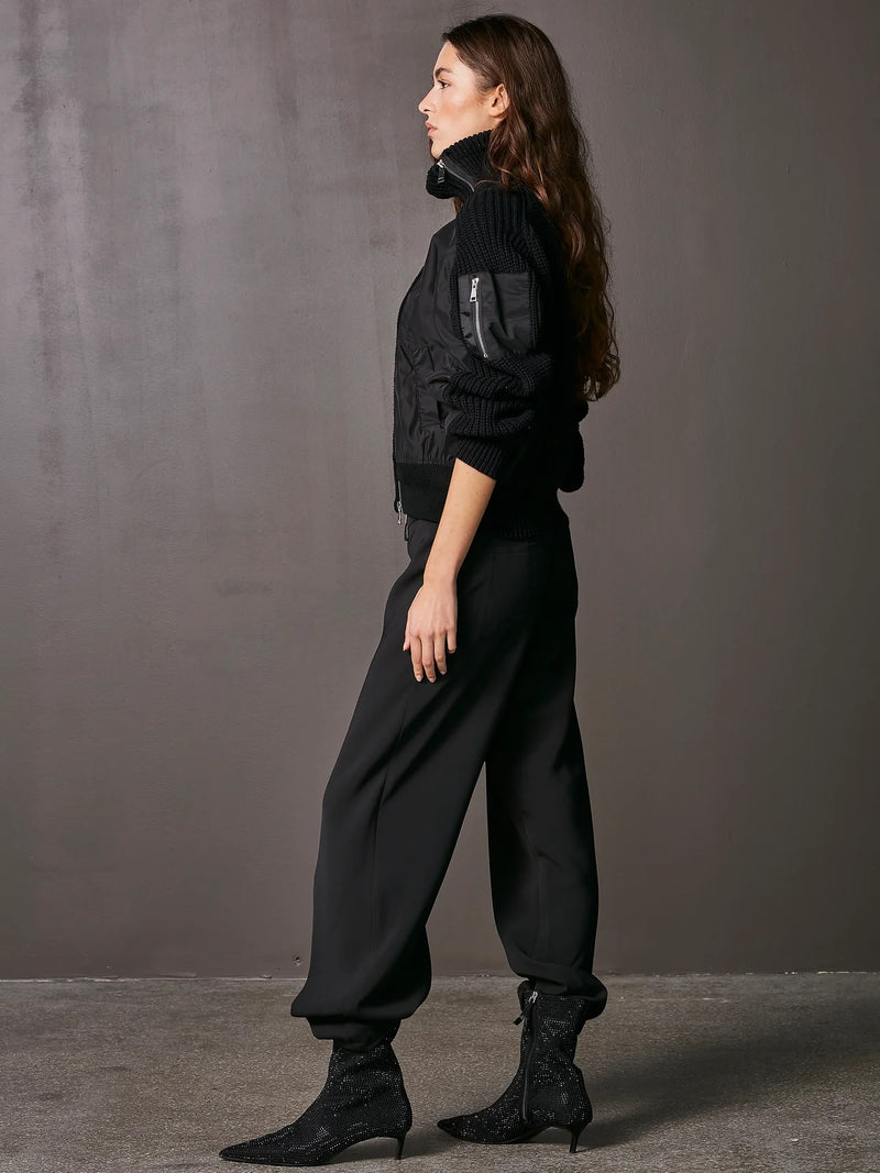 Vian Asymmetrical Trousers - Black