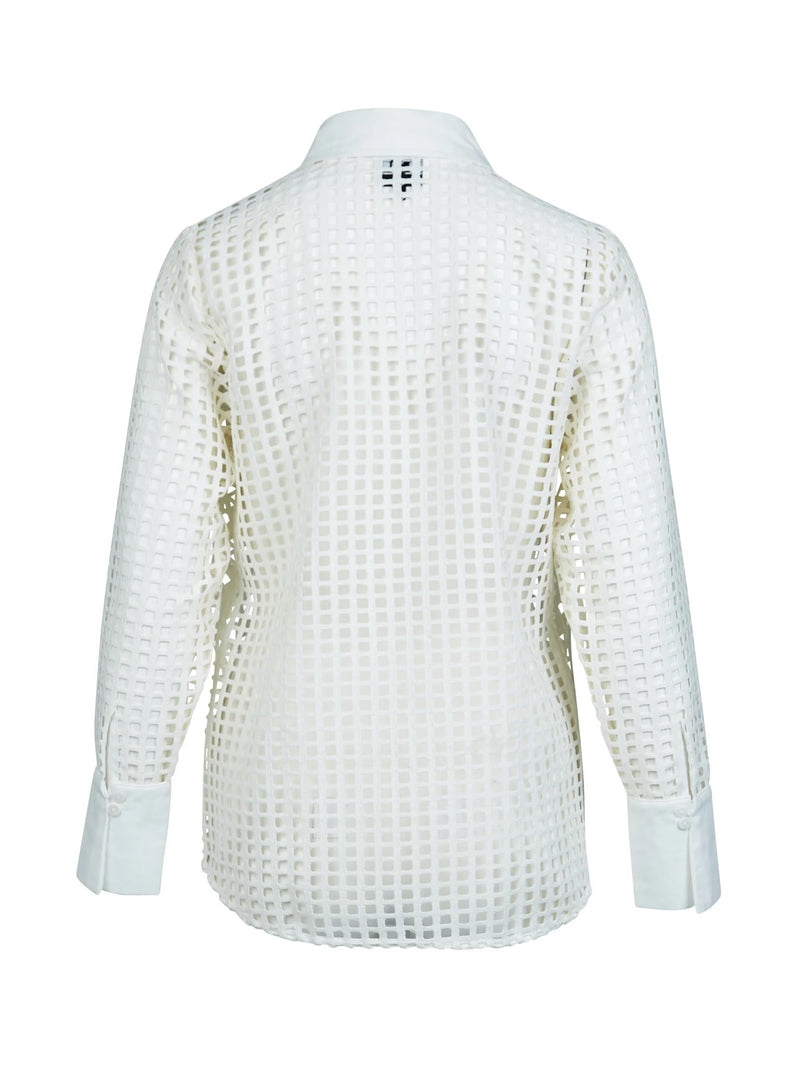 Yara Transparent Shirt - Creme
