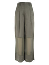 Yrja Mesh Detail Trousers - Olive