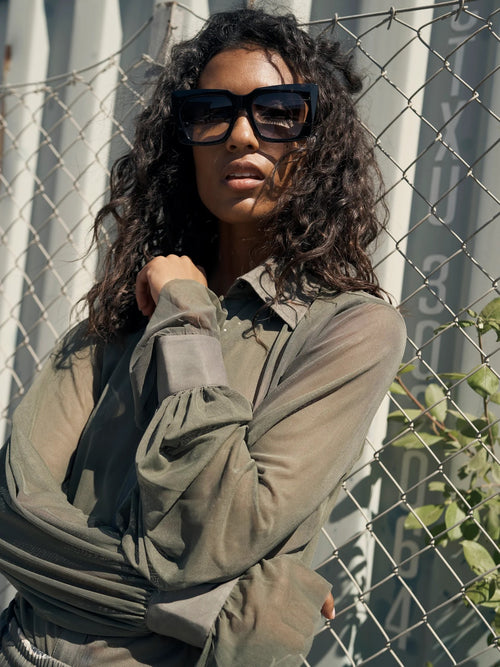 Yrja Mesh Shirt - Olive