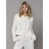 Yanet Knit Button Front Jacket - Creme