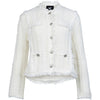 Yanet Knit Button Front Jacket - Creme