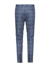 Check Travel Suit Trousers - Navy