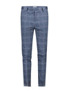 Check Travel Suit Trousers - Navy