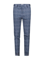 Check Travel Suit Trousers - Navy