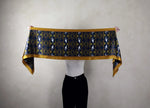 15x75 Printed Silk Scarf - Navy