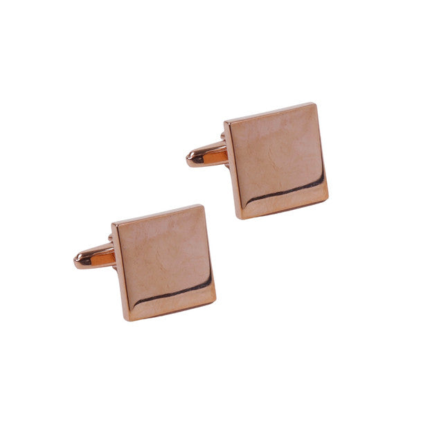 Boxed Square Cufflinks - Rose Gold