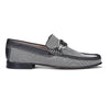 Nylon Leather Loafers - Pewter/Black