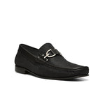 Nylon Leather Loafers - Black