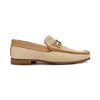 Raffia Leather Loafers - Natural