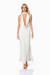 Drape Satin Maxi - Creme