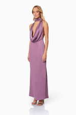 Drape Satin Maxi - Mauve