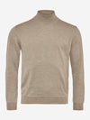 Extra Fine Merino Wool Turtleneck - Oyster