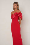 Structured Bust Gown - Red