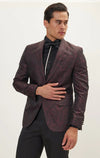 Paisley Shawl Tuxedo - Burgundy