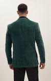 Italian Velvet Prince of Wales Tuxedo - Green