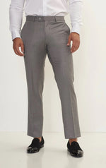 Merino Wool & Silk Single Breasted Suit - Grey