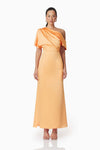 Off Shoulder Asymmetrical Gown - Mango