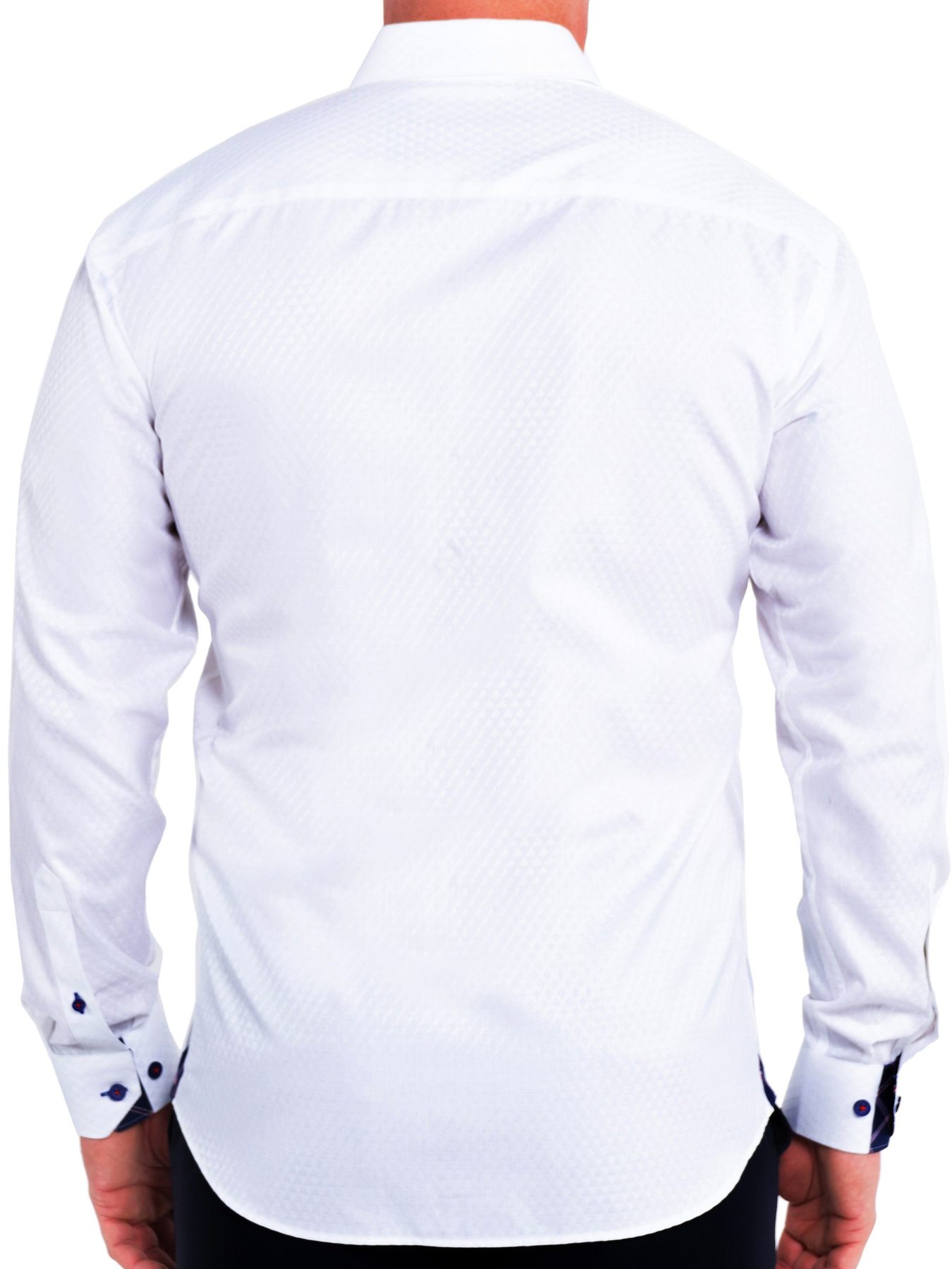 Jerf Mens Provo White Seamless Tee Shirt Jacquard – Helenemoda