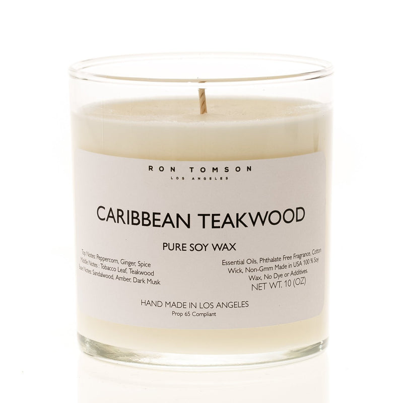 Pure Soy Wax Candle- Caribbean Teakwood