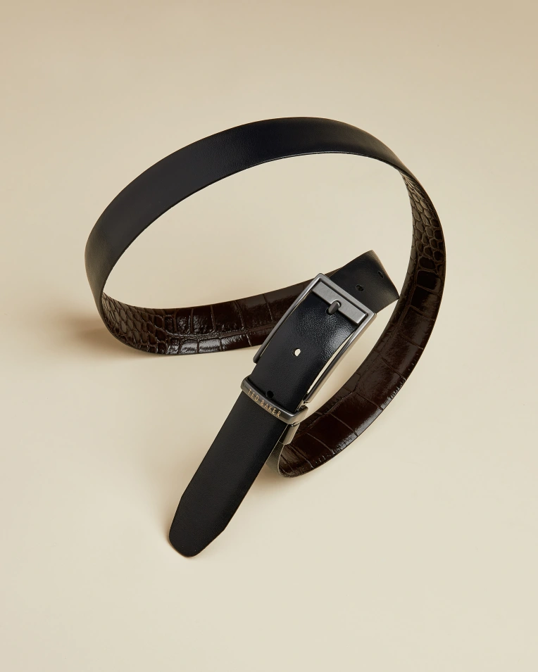 Men's Exotic Leather Reversible Bracelet